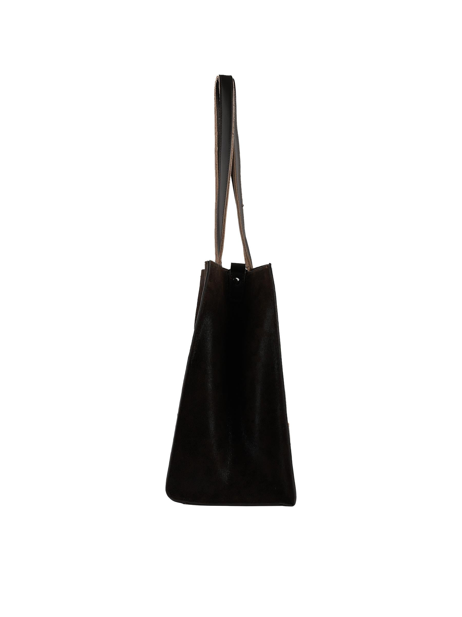 Noor - Sac porté épaule chocolat